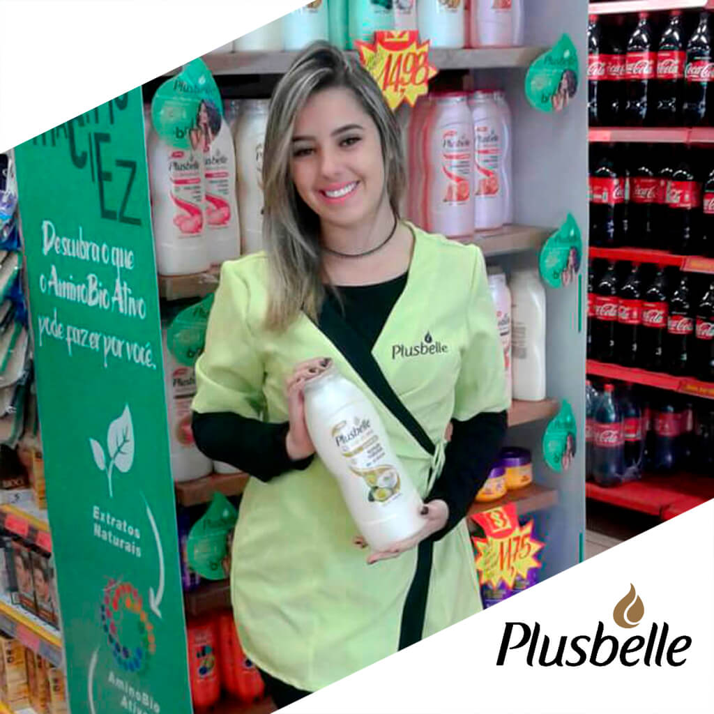 Trade Marketing: Capa Portfólio PDV Plusbelle
