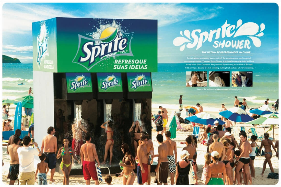 Ação de Marketing de Guerrilha do refrigerante Sprite