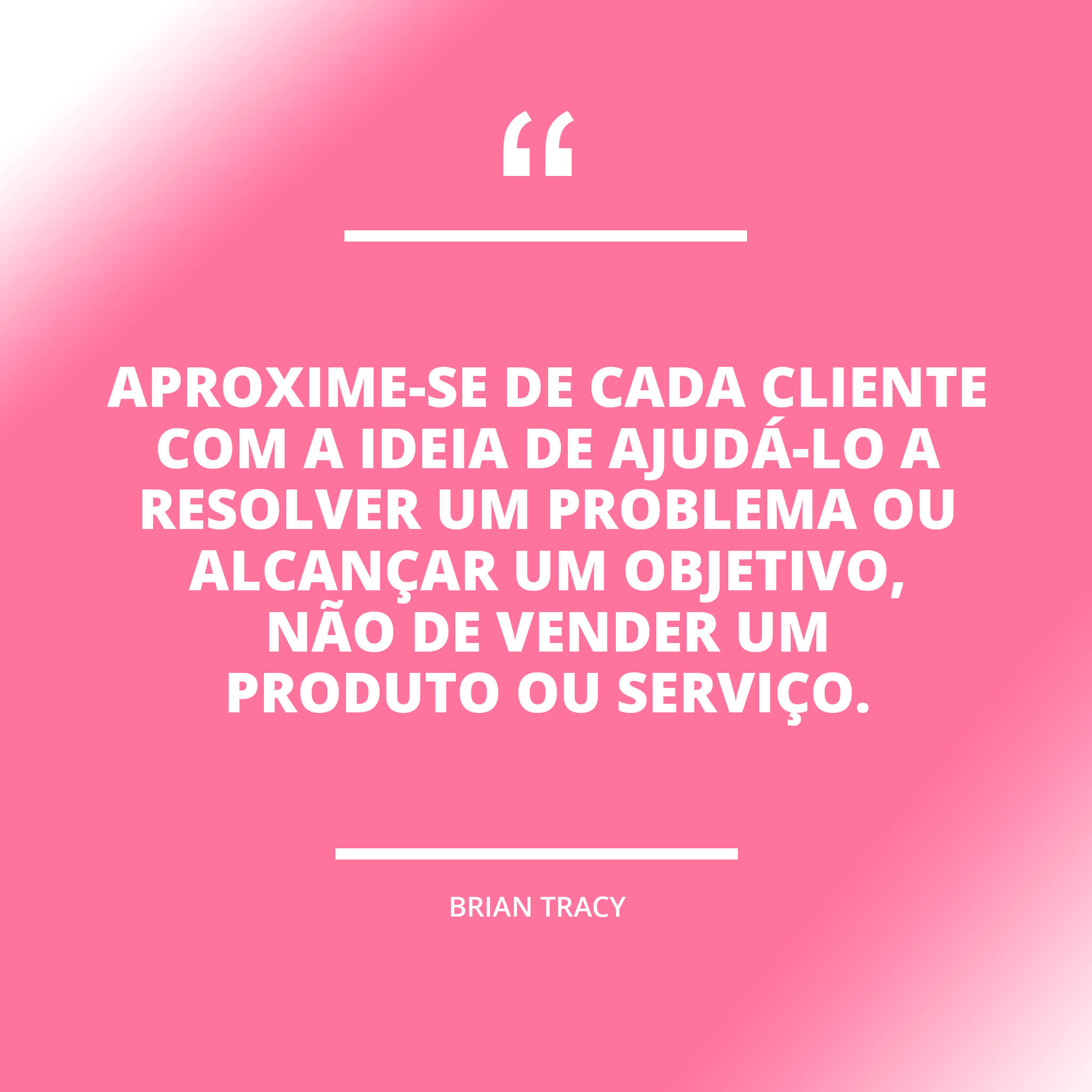 Frase sobre marketing e vendas de Brian Tracy