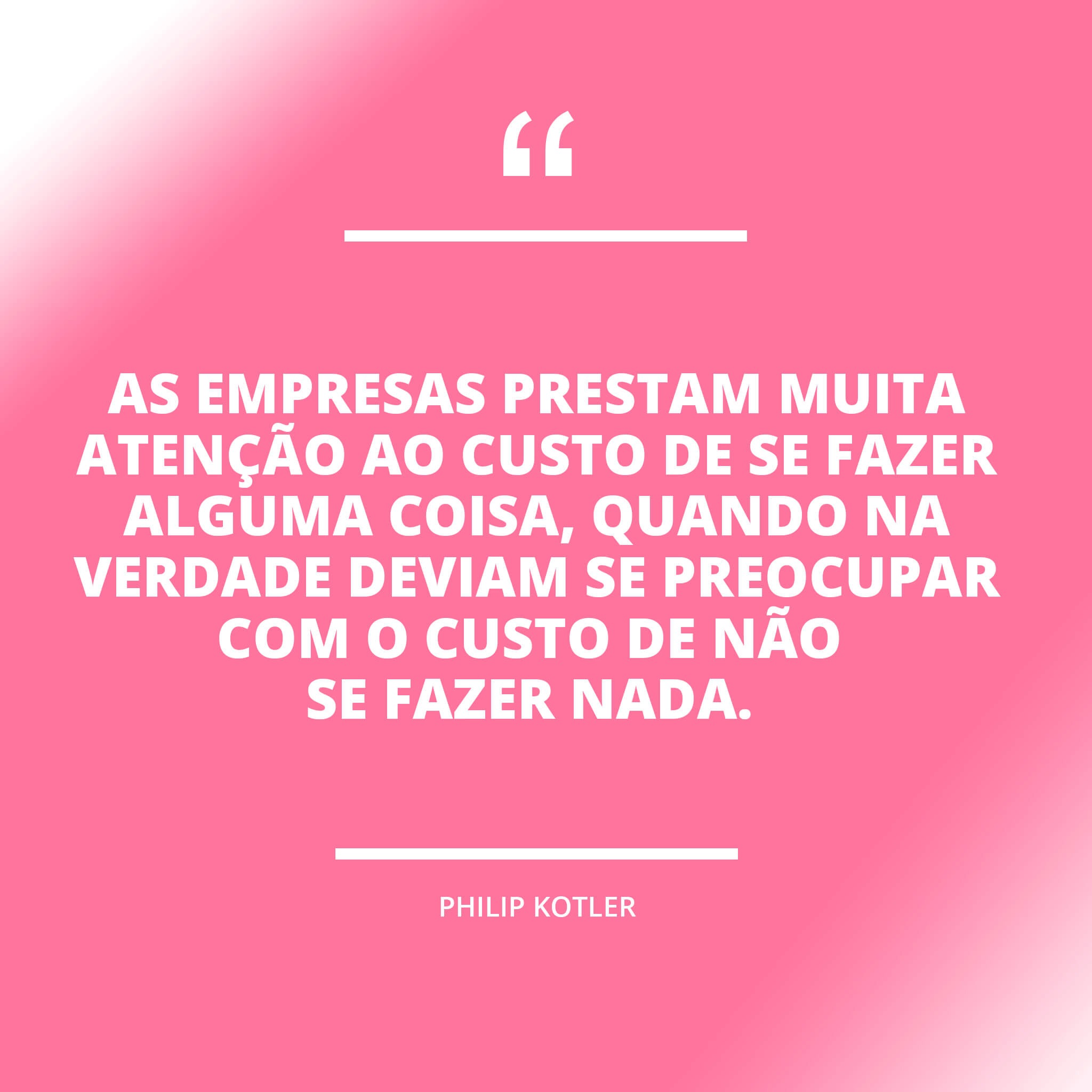 Frase sobre marketing de Philip Kotler